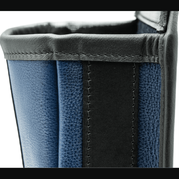 Shotgun Cartridge Pouch Blue And Black Leather Holds 40 x 12 gauge RGB40BB