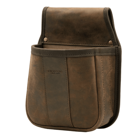 Leather Shotgun Cartridge Pouch Ranger Distressed Finish